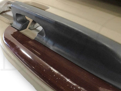 05-07 Ford F250 F350 Lariat LH Left Driver Front Door Panel Tan Wood Grain OE