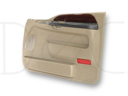 05-07 Ford F250 F350 Lariat RH Right Passenger Front Door Panel Tan OE
