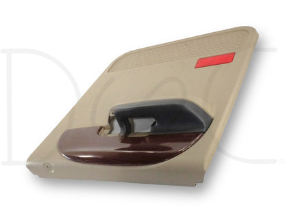 05-07 Ford F250 F350 Lariat LH Left Driver Rear Door Panel Tan Wood Grain OE