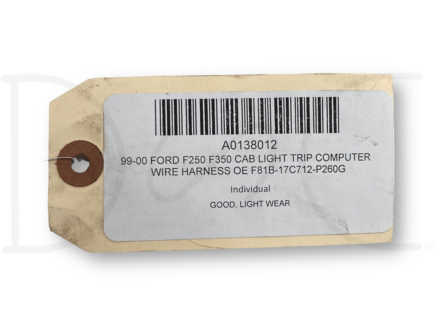 99-00 Ford F250 F350 Cab Light Trip Computer Wire Harness OE F81B-17C712-P260G