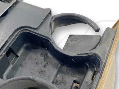 99-04 Ford F250 F350 Dash Cupholder Pull Out Assembly Tan Oe