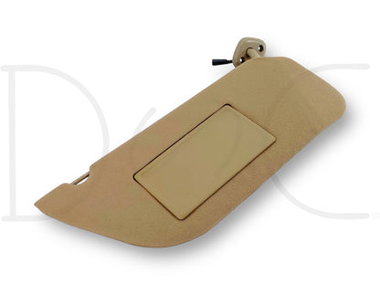 02-04 Ford F250 F350 RH Right Passenger Sun Visor Tan W/ Mirror OEM