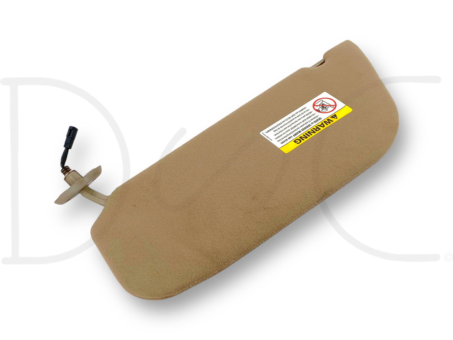 02-04 Ford F250 F350 RH Right Passenger Sun Visor Tan W/ Mirror OEM