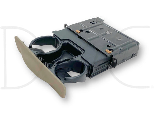 99-04 Ford F250 F350 Dash Cupholder Pull Out Assembly Tan OE