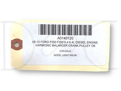 08-10 Ford F250 F350 6.4 6.4L Diesel Engine Harmonic Balancer Crank Pulley OE