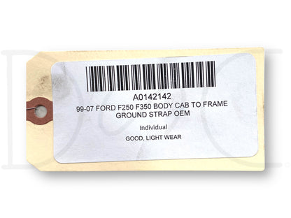 99-07 Ford F250 F350 Body Cab To Frame Ground Strap OEM