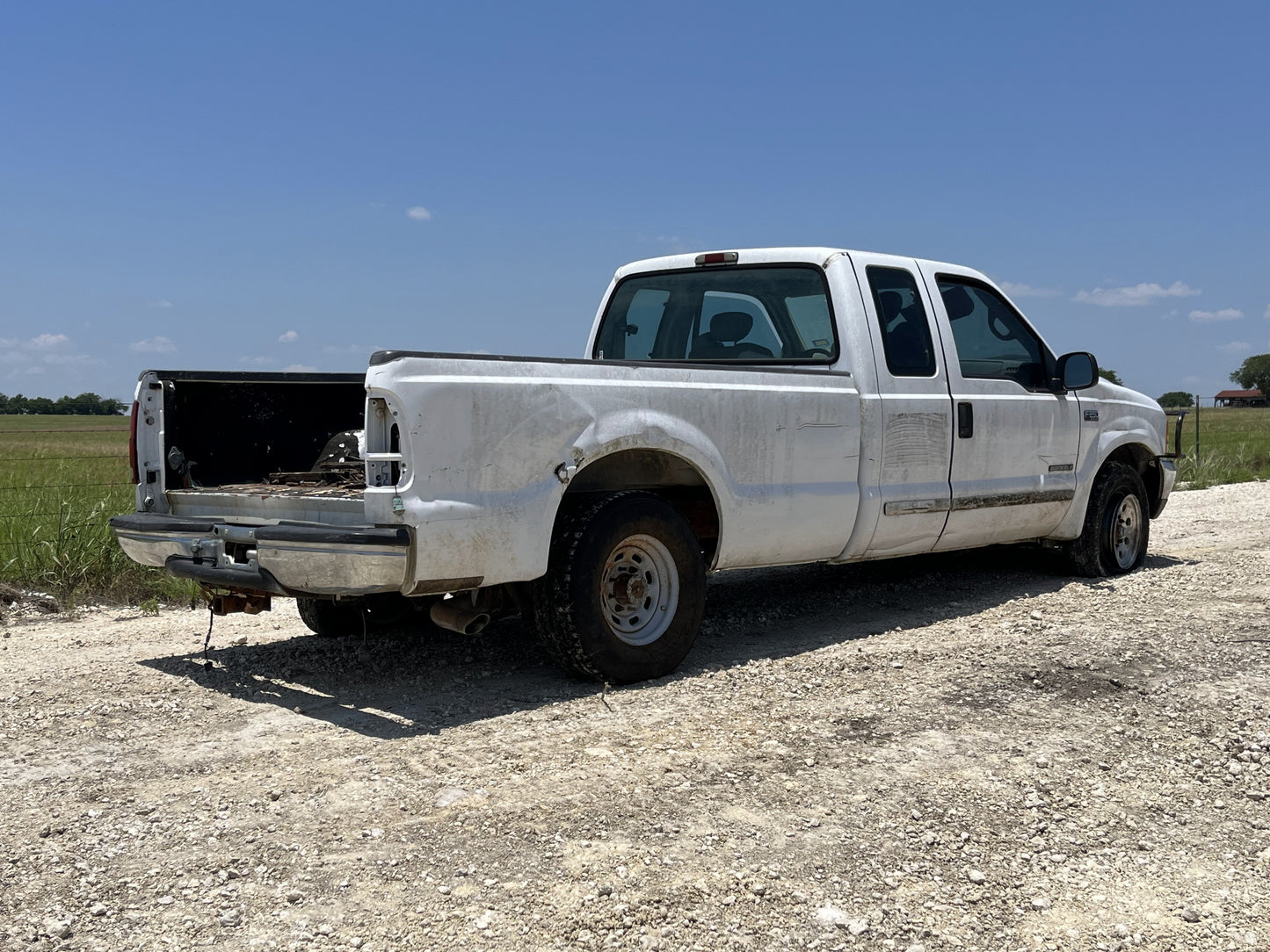 99-07 Ford F250 F350 Rear RH Right Passenger Extended Cab Door White