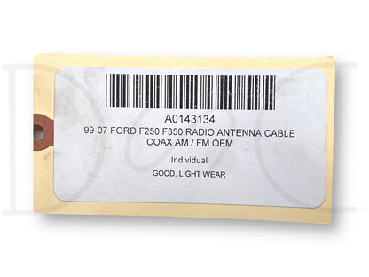 99-07 Ford F250 F350 Radio Antenna Cable Coax Am / Fm OEM