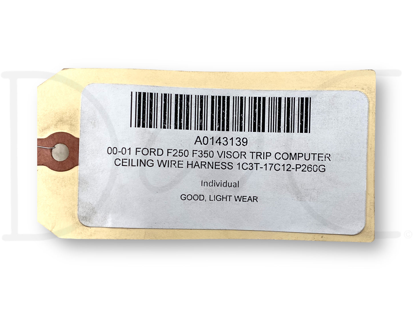 00-01 Ford F250 F350 Visor Trip Computer Ceiling Wire Harness 1C3T-17C12-P260G