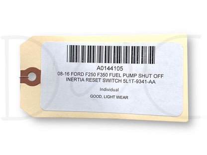08-16 Ford F250 F350 Fuel Pump Shut Off Inertia Reset Switch 5L1T-9341-Aa