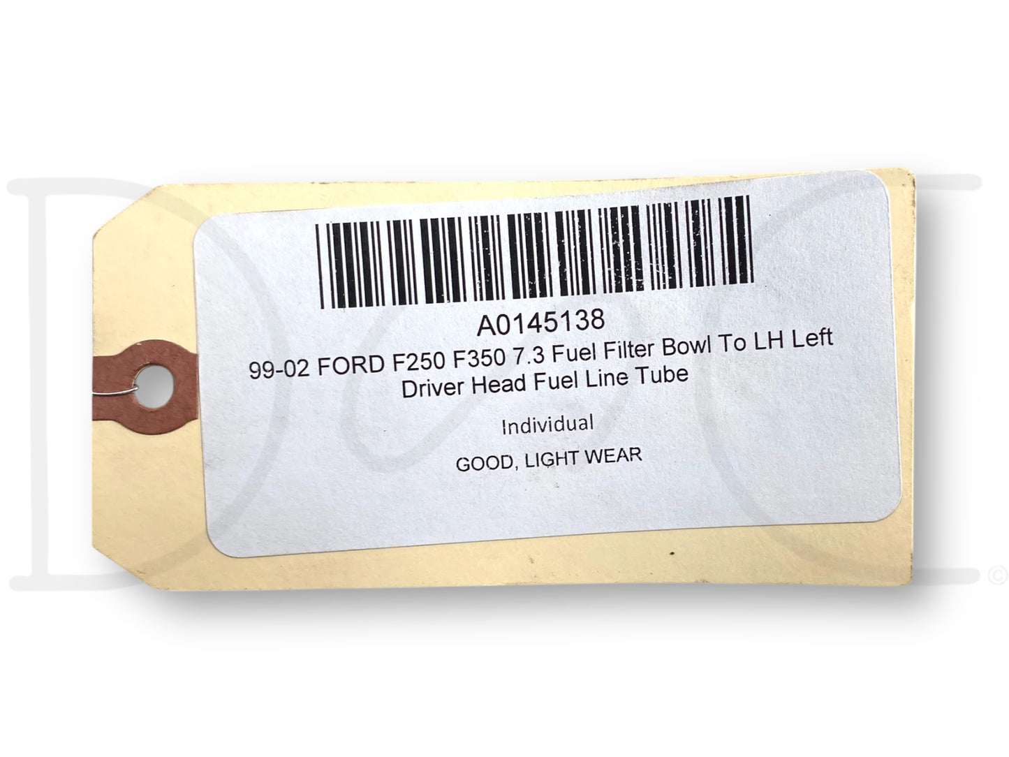 99-02 Ford F250 F350 7.3 Fuel Filter Bowl To LH Left Driver Head Fuel Line Tube