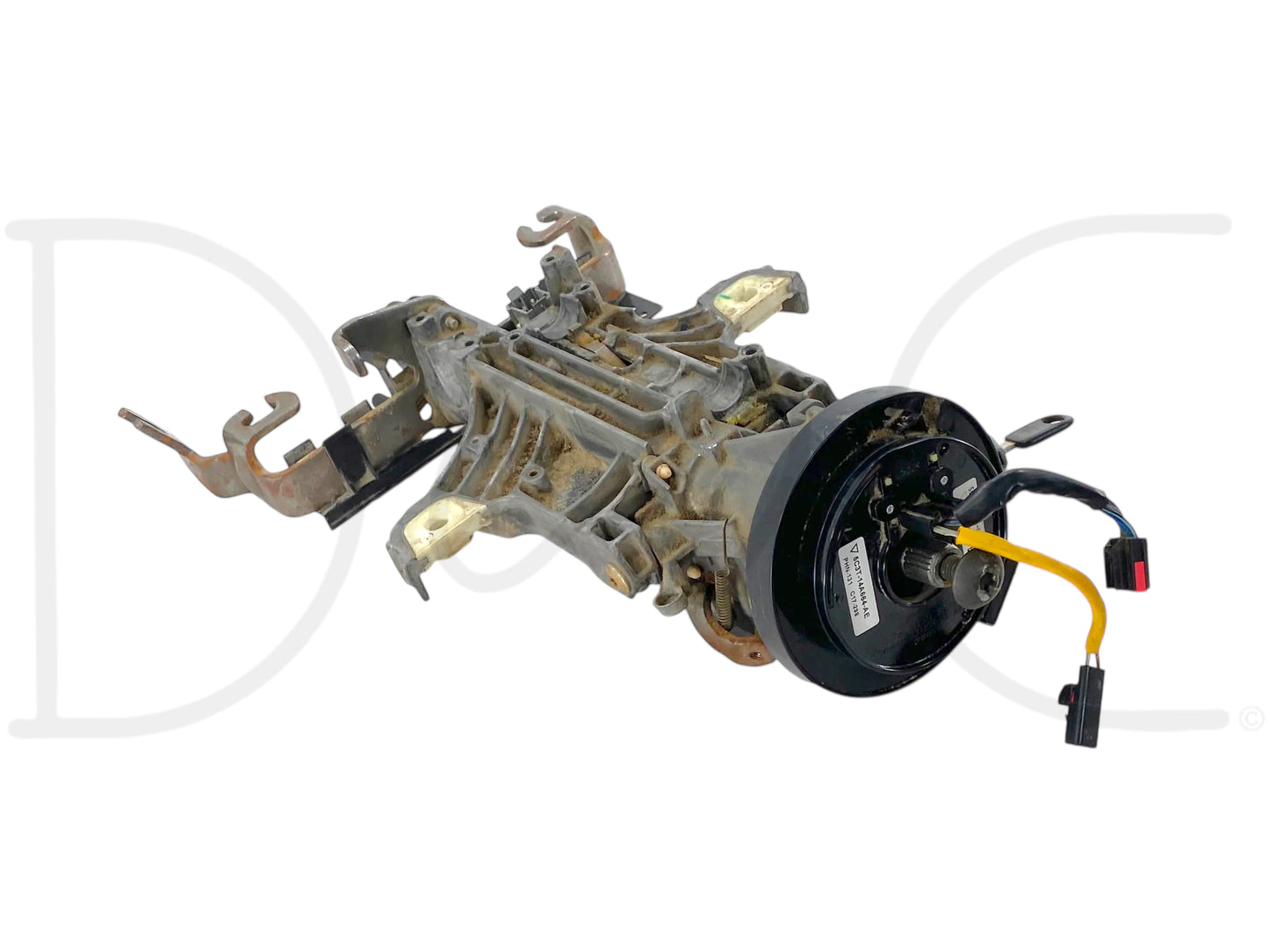 05-07 Ford F250 F350 Lariat Tilt Steering Column Auto W/ Key & Clockspring OE