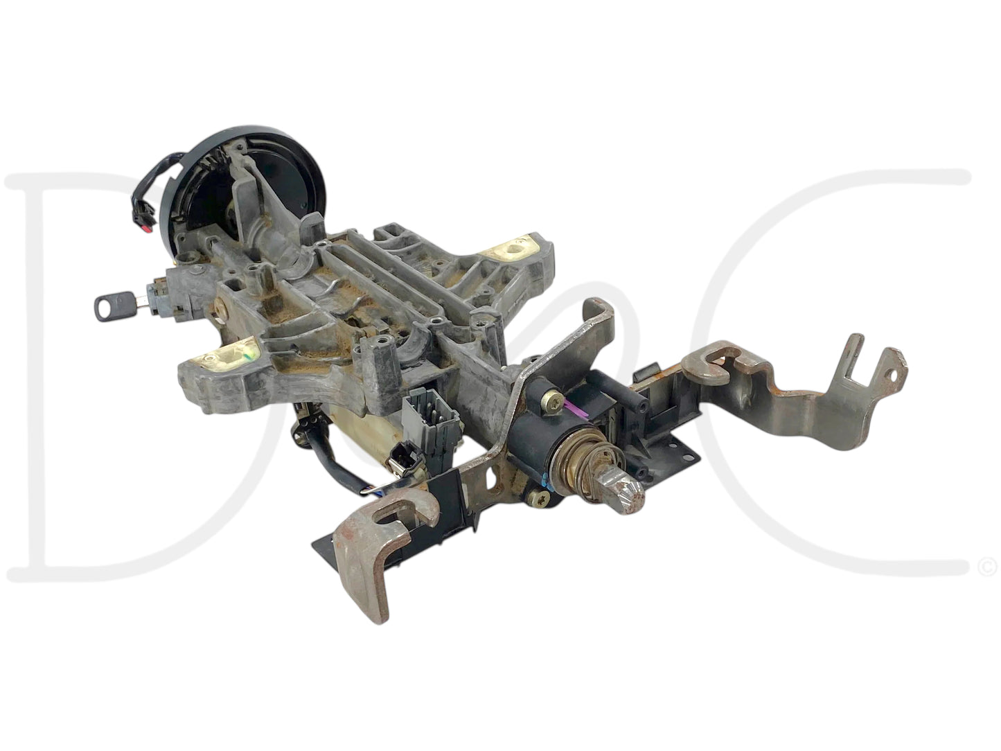 05-07 Ford F250 F350 Lariat Tilt Steering Column Auto W/ Key & Clockspring OE