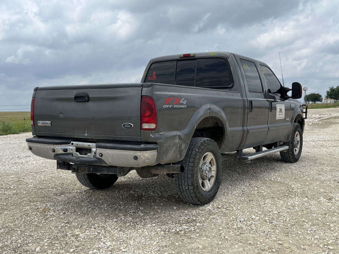 2005-2007 Ford F250 F350 Front LH Left Driver Door Gray W/ Keypad Hole Power