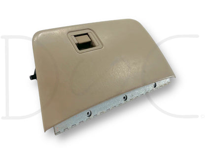 99-01 Ford F250 F350 Dash Glove Box Storage Bin Compartment Tan OE