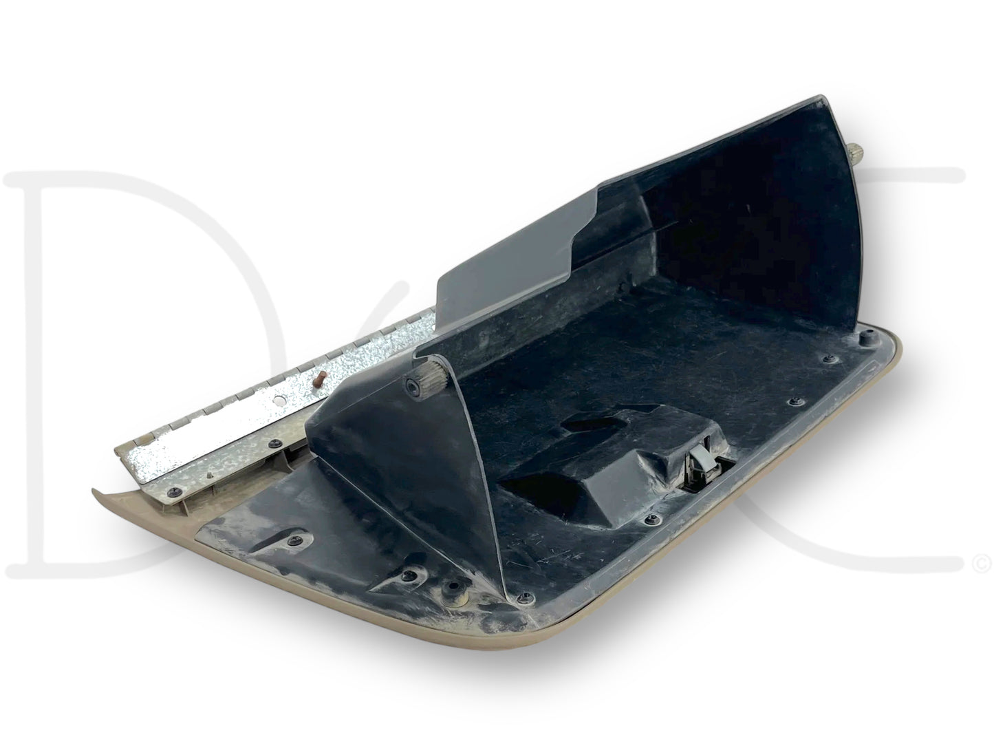 99-01 Ford F250 F350 Dash Glove Box Storage Bin Compartment Tan OE