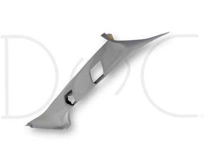 99-02 Ford F250 F350 RH Right Passenger A Pillar Trim Panel Gray *Faded*