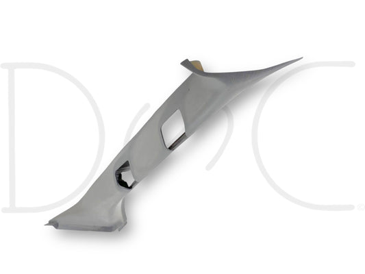 99-02 Ford F250 F350 RH Right Passenger A Pillar Trim Panel Gray *Faded*