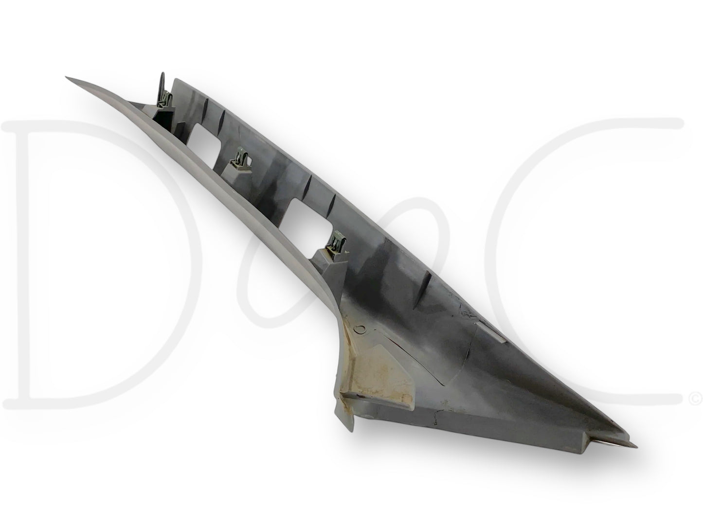 99-02 Ford F250 F350 RH Right Passenger A Pillar Trim Panel Gray *Faded*