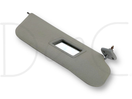 99-01 Ford F250 F350 RH Right Passenger Sun Visor Gray Cloth W/ Mirror OEM