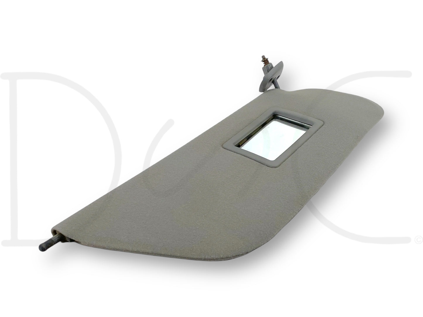 99-01 Ford F250 F350 RH Right Passenger Sun Visor Gray Cloth W/ Mirror OEM