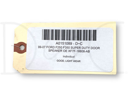 99-07 Ford F250 F350 Super Duty Door Speaker OE Xf7F-18808-Ab