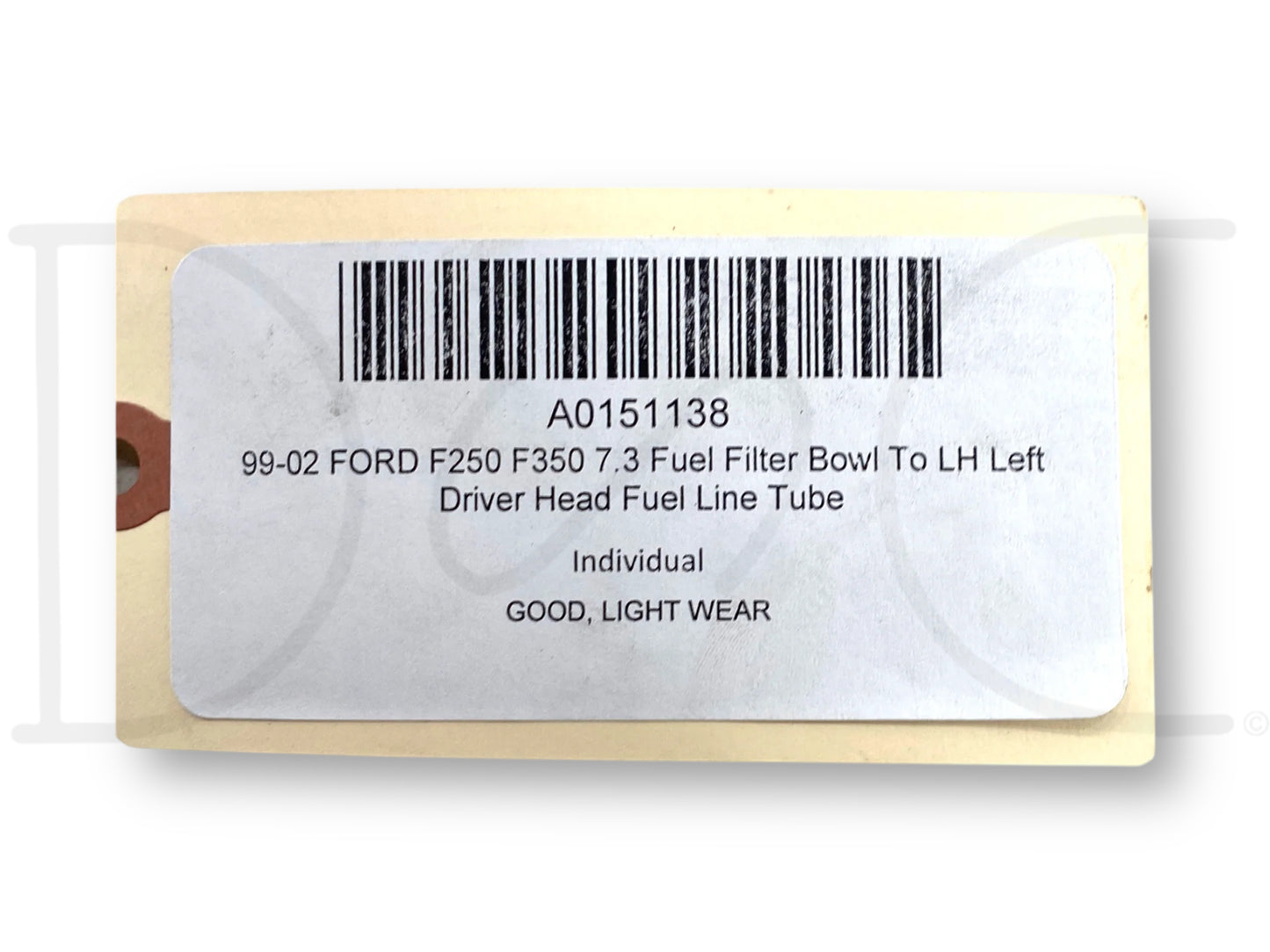 99-02 Ford F250 F350 7.3 Fuel Filter Bowl To LH Left Driver Head Fuel Line Tube