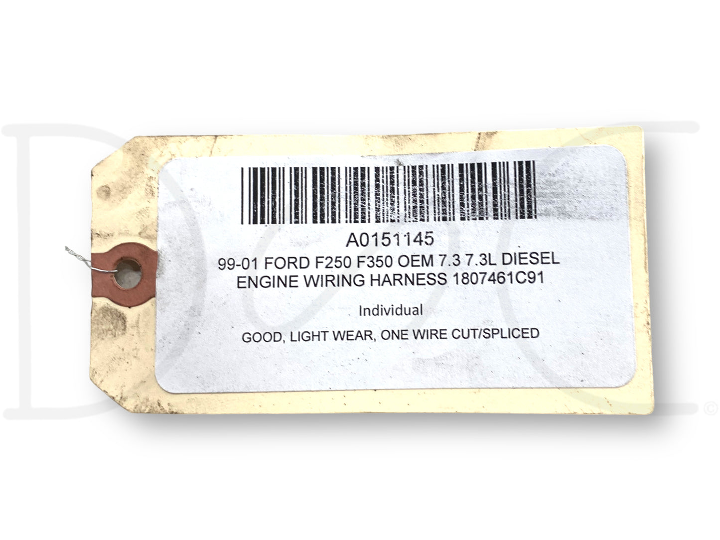99-01 Ford F250 F350 OEM 7.3 7.3L Diesel Engine Wiring Harness 1807461C91