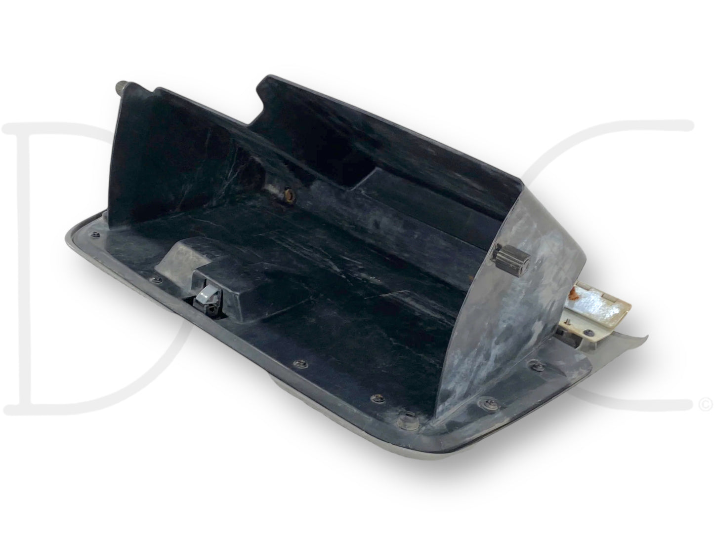 99-01 Ford F250 F350 Dash Glove Box Storage Bin Compartment Gray OE