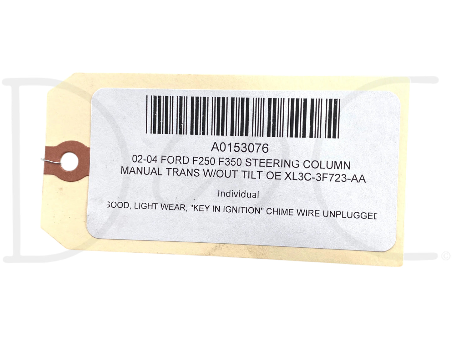 02-04 Ford F250 F350 Steering Column Manual Trans W/Out Tilt OE Xl3C-3F723-Aa