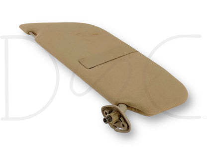 02-07 Ford F250 F350 LH Left Driver Sun Visor Tan Cloth OEM