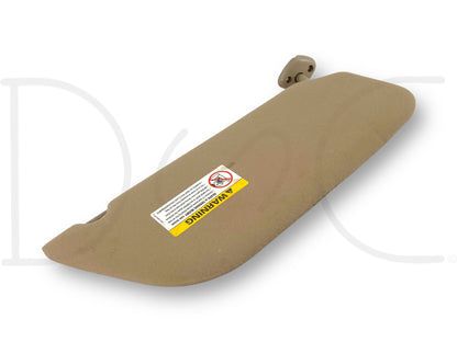 02-07 Ford F250 F350 LH Left Driver Sun Visor Tan Cloth OEM