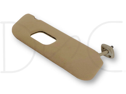 02-07 Ford F250 F350 RH Right Passenger Sun Visor Tan Cloth W/ Mirror OEM