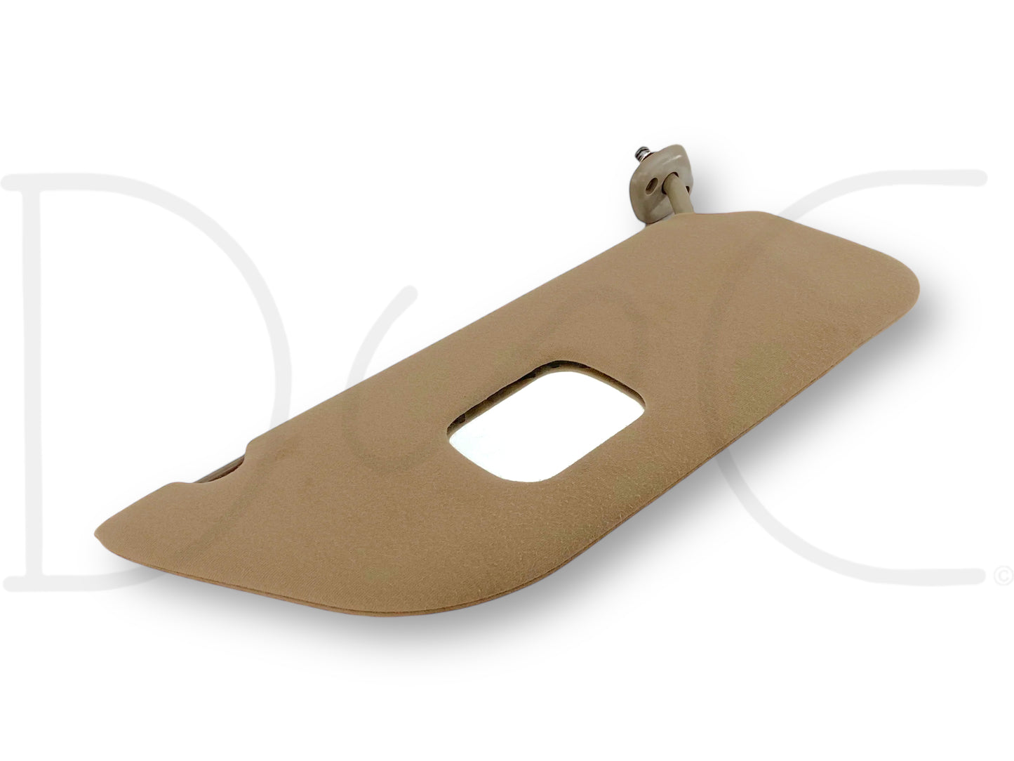 02-07 Ford F250 F350 RH Right Passenger Sun Visor Tan Cloth W/ Mirror OEM