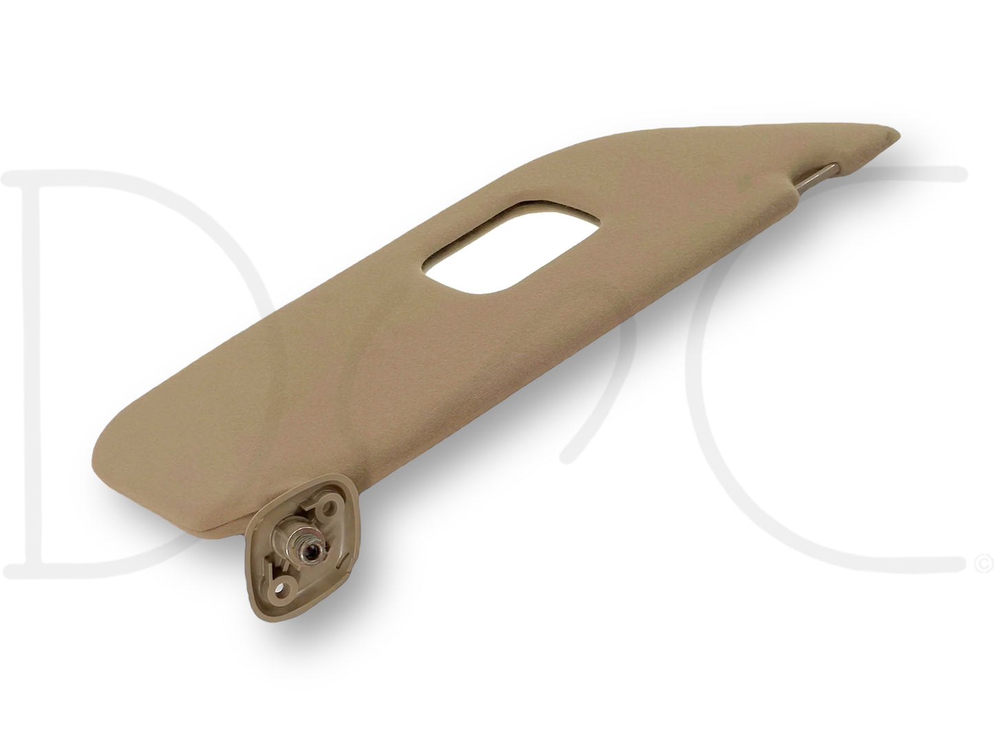 02-07 Ford F250 F350 RH Right Passenger Sun Visor Tan Cloth W/ Mirror OEM