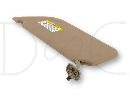 02-07 Ford F250 F350 RH Right Passenger Sun Visor Tan Cloth W/ Mirror OEM
