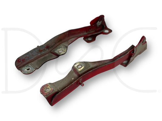 99-07 Ford F250 F350 Super Duty Hood Hinge Set Red Hood Hinges OE RH LH Pair