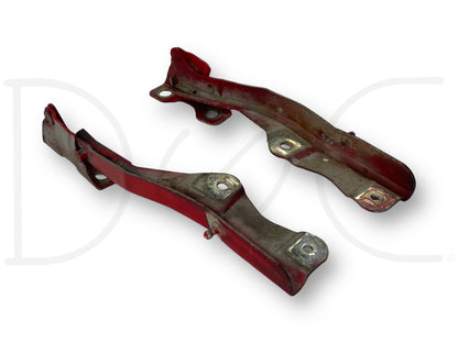 99-07 Ford F250 F350 Super Duty Hood Hinge Set Red Hood Hinges OE RH LH Pair