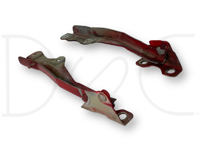 99-07 Ford F250 F350 Super Duty Hood Hinge Set Red Hood Hinges OE RH LH Pair