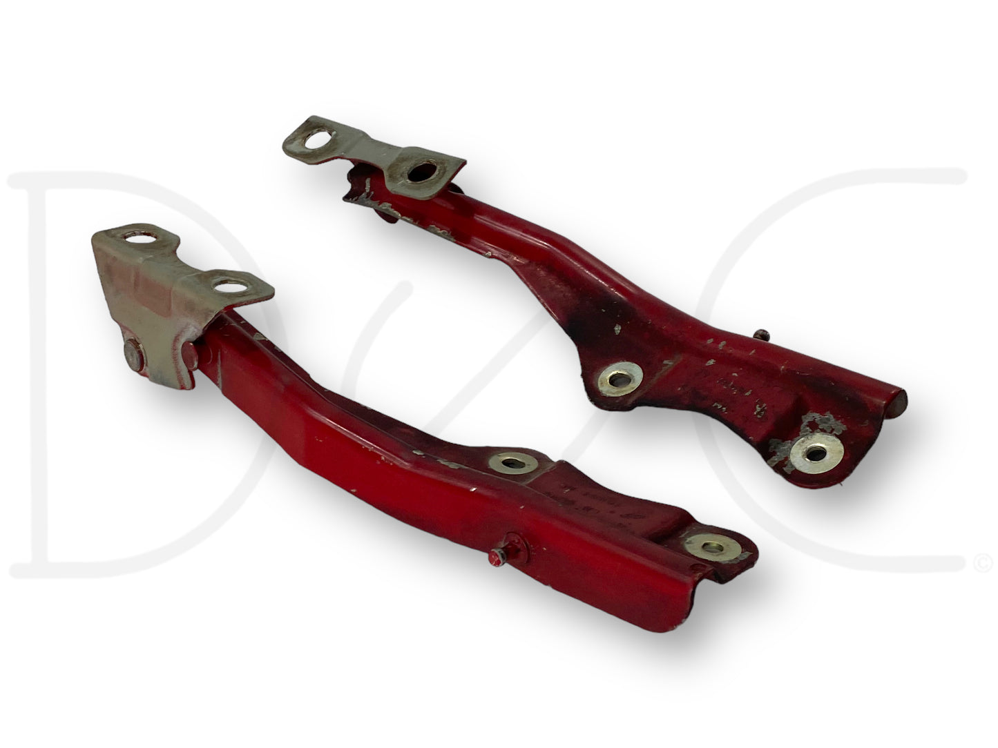 99-07 Ford F250 F350 Super Duty Hood Hinge Set Red Hood Hinges OE RH LH Pair