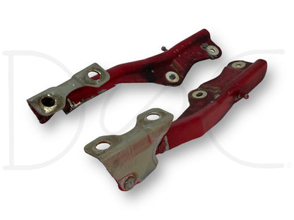 99-07 Ford F250 F350 Super Duty Hood Hinge Set Red Hood Hinges OE RH LH Pair