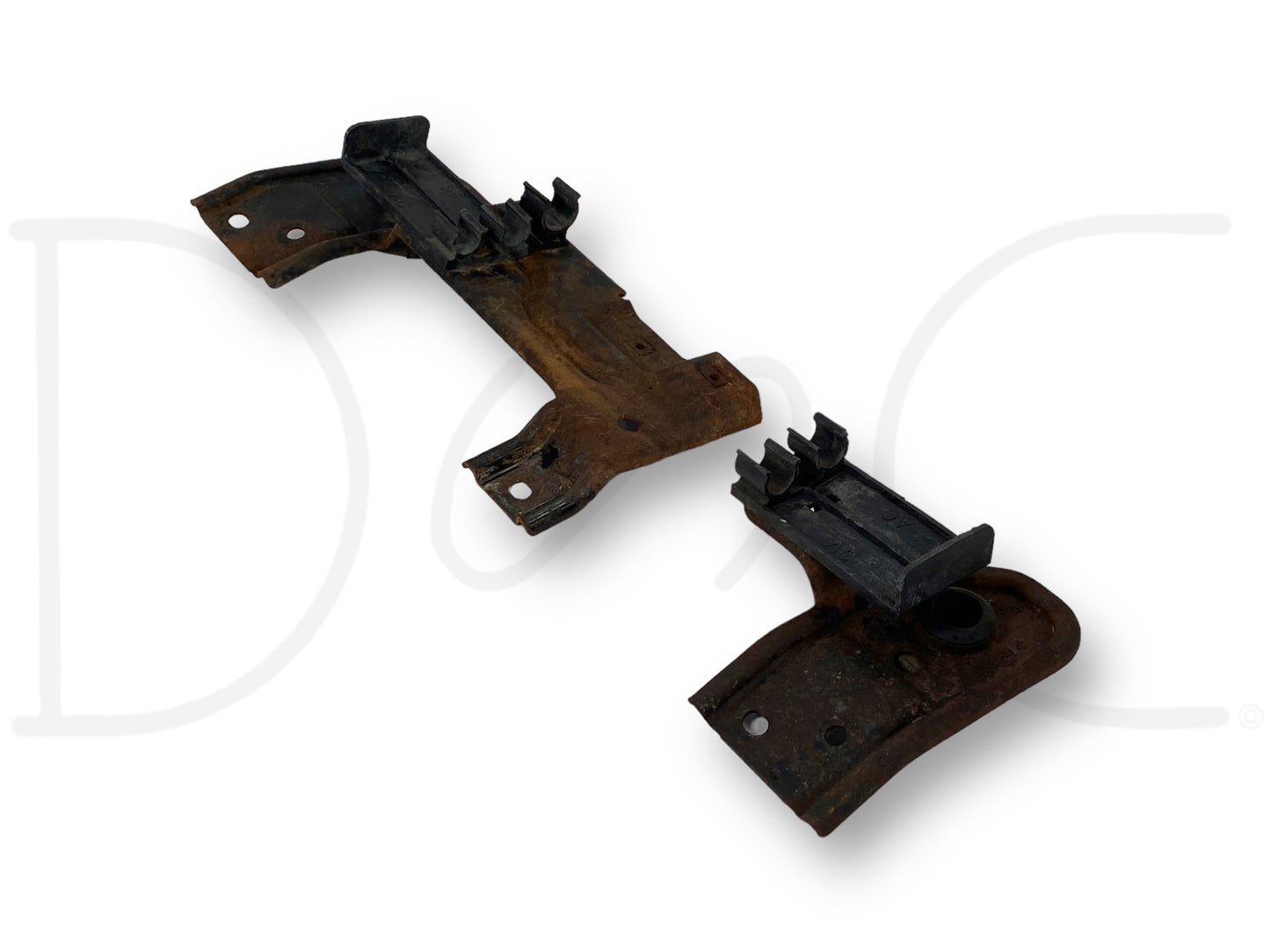 99-03 Ford F250 F350 Upper Radiator Mount Bracket Pair OE Brackets *Blem*