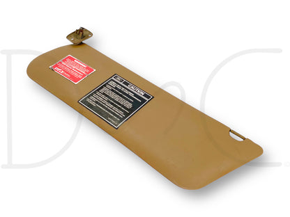 80-96 Ford F250 F350 LH Left Driver Sun Visor Tan Vinyl OEM