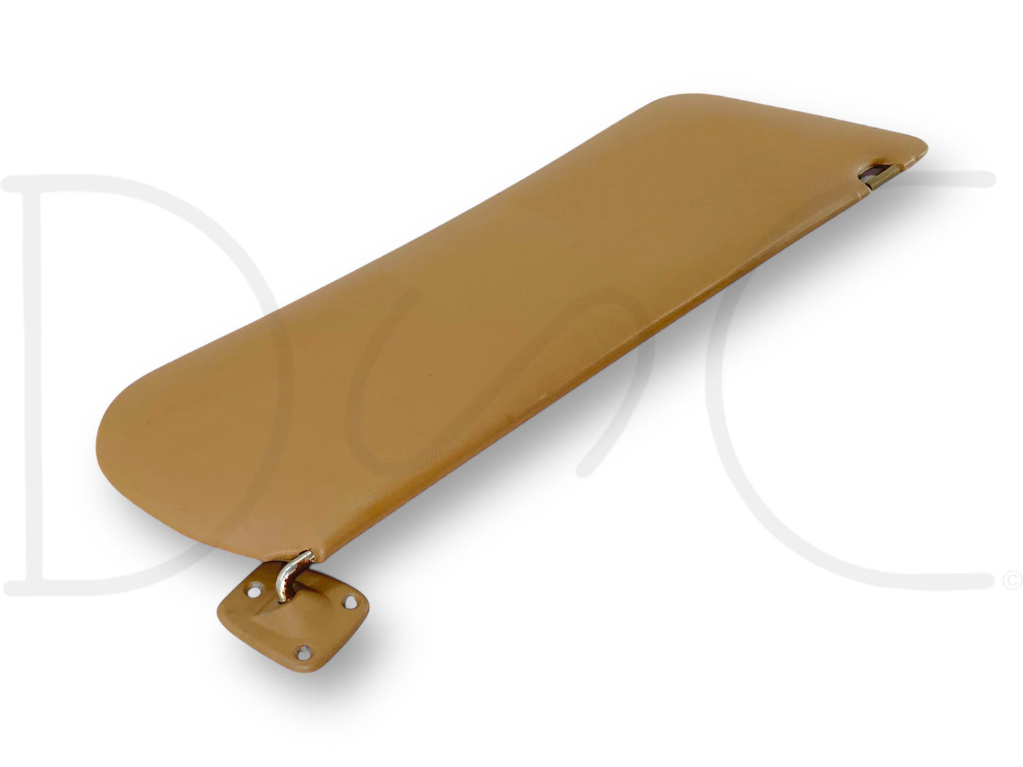 80-96 Ford F250 F350 LH Left Driver Sun Visor Tan Vinyl OEM