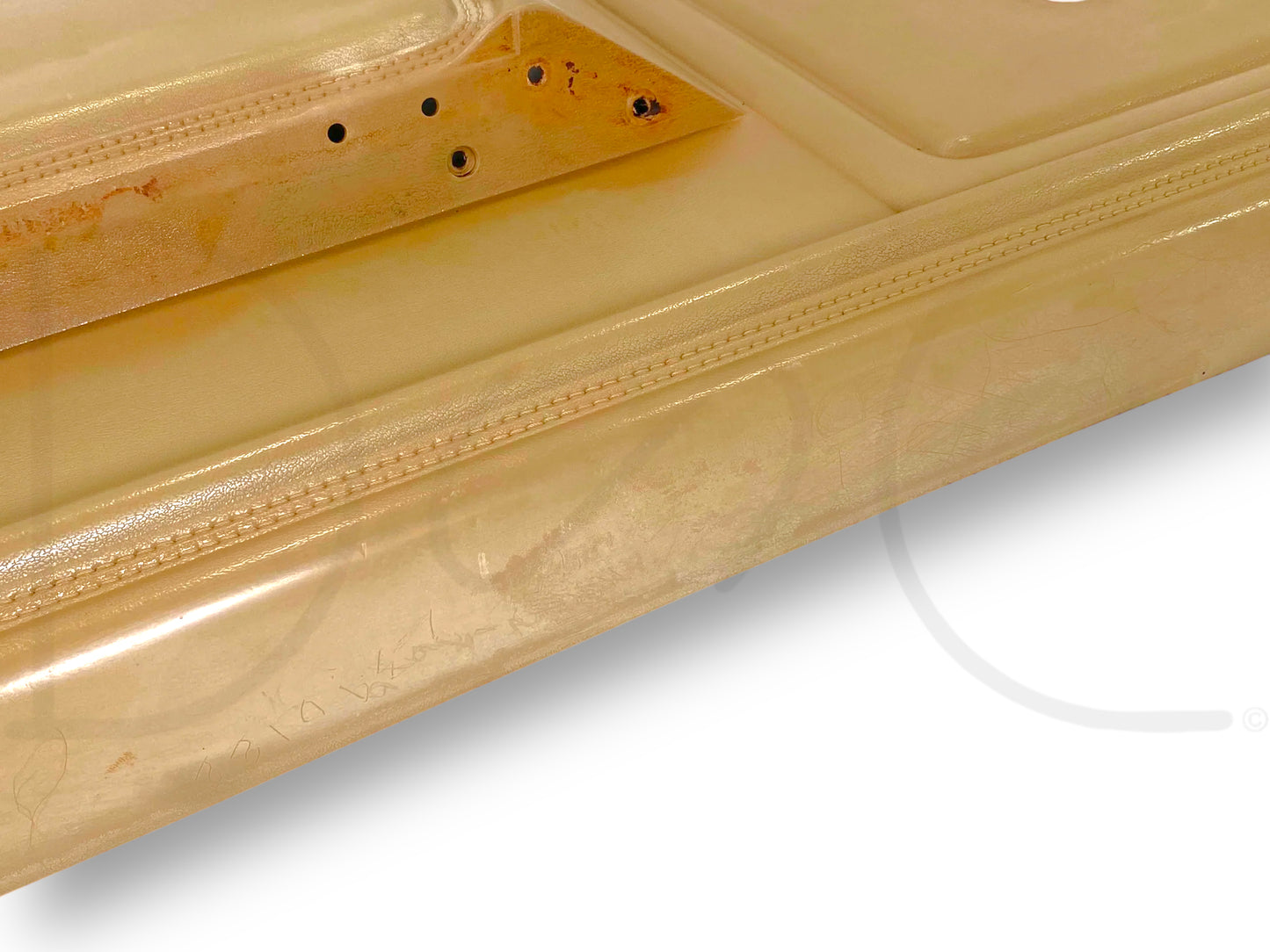 80-86 Ford F250 F350 RH Right Passenger Front Door Panel Tan OEM *Blem*