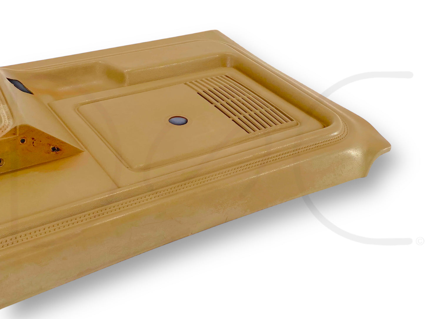 80-86 Ford F250 F350 RH Right Passenger Front Door Panel Tan OEM *Blem*