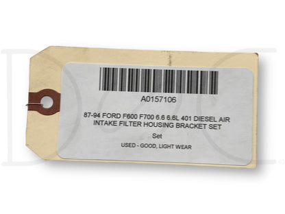 87-94 Ford F600 F700 6.6 6.6L 401 Diesel Air Intake Filter Housing Bracket Set