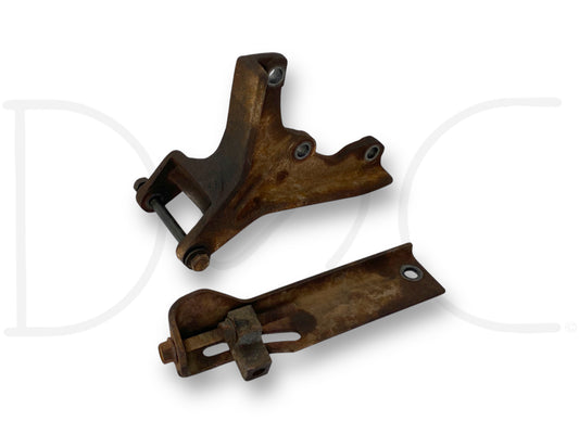 87-90 Ford F600 F700 6.6 6.6L 401 Diesel Alternator Mount Bracket Set OEM