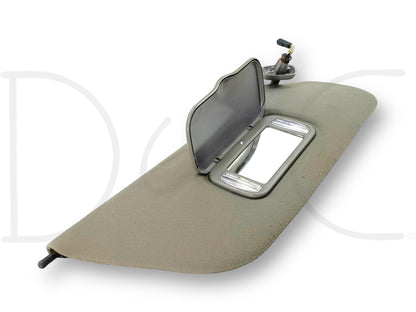 99-01 Ford F250 F350 RH Right Passenger Sun Visor Gray Cloth W/ Lighted Mirror