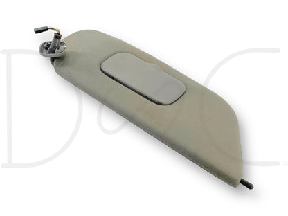 99-01 Ford F250 F350 RH Right Passenger Sun Visor Gray Cloth W/ Lighted Mirror